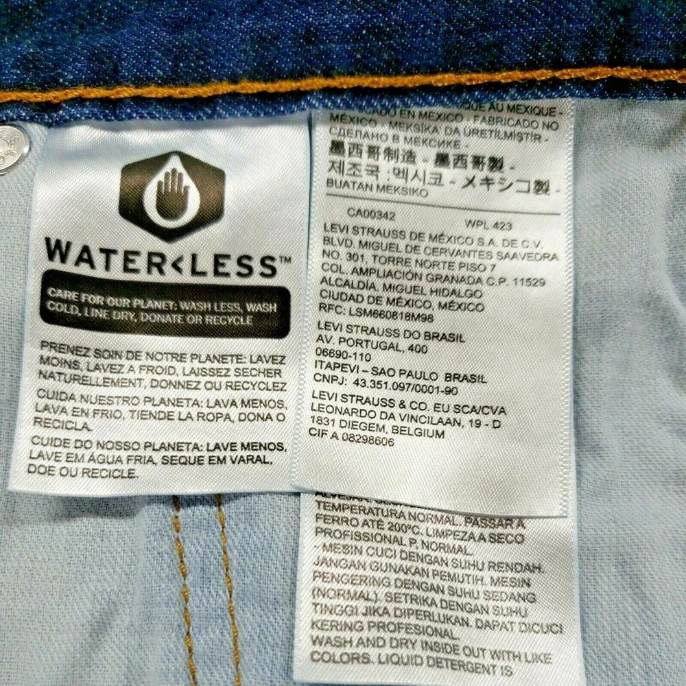 Levi's 514 Straight Fit Men's Jeans Vintage Acid Wash 36 X 32 Actual 37 x 28.5